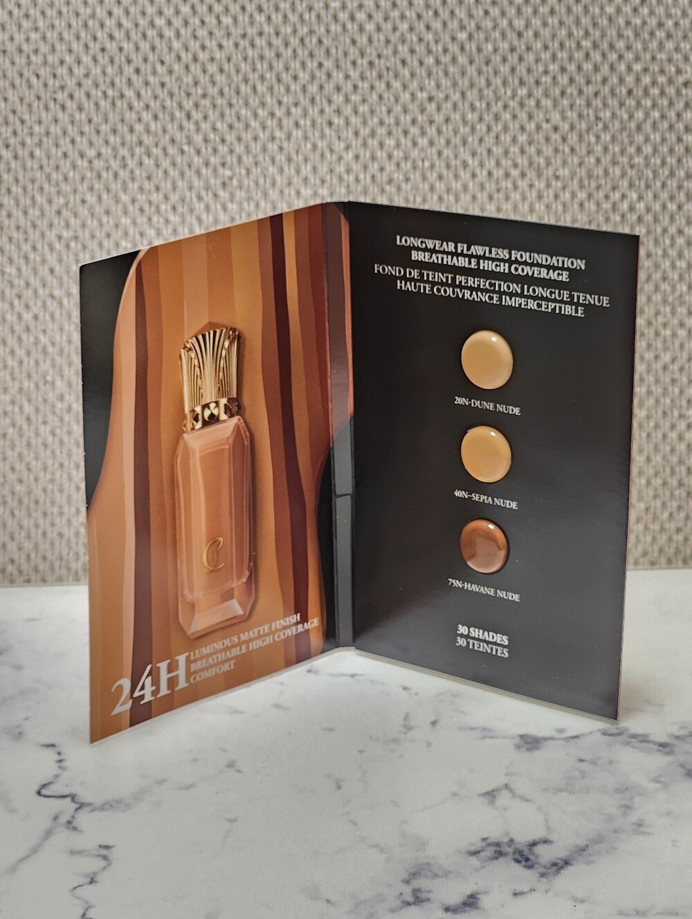 Christian Louboutin Sublimating Fluid Foundation Trial Card 3 Shades